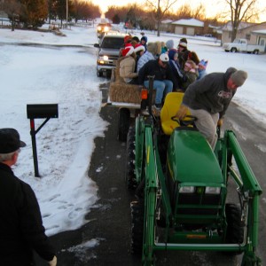 The caroling caravan